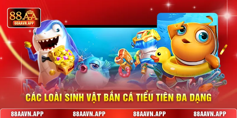 Các loài sinh vật Bắn cá Tiểu Tiên đa dạng